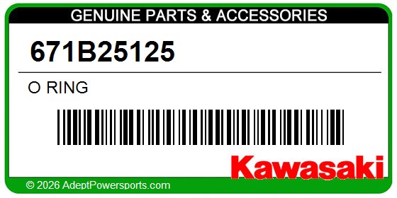 Kawasaki 671B25125 O Ring