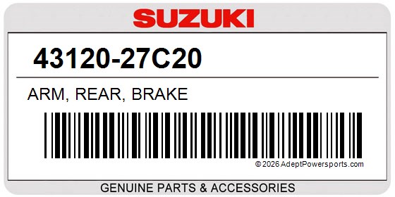 Suzuki 43120-27C20 Arm, Rear, Brake