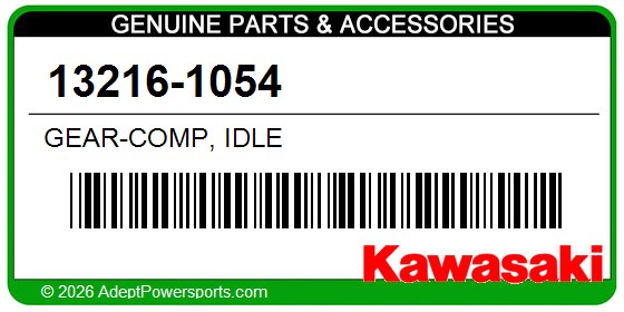 Kawasaki 13216-1054 Gear-Comp, Idle