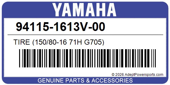 Yamaha 94115-1613V-00 Tire (150/80-16 71H G705)