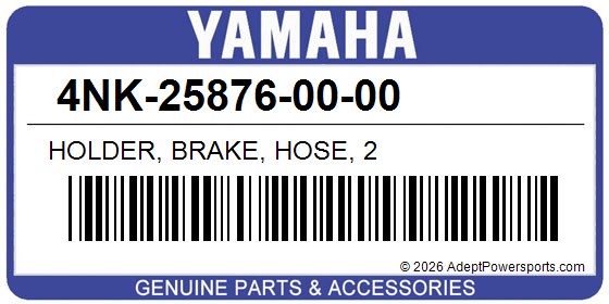 Yamaha 4NK-25876-00-00 Holder, Brake, Hose, 2