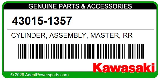 Kawasaki 43015-1357 Cylinder, Assembly, Master, Rr
