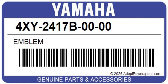 Yamaha 4XY-2417B-00-00 Emblem