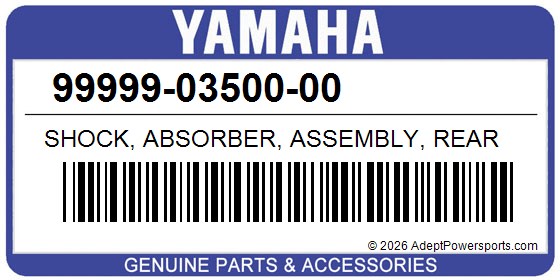 Yamaha 99999-03500-00 Shock, Absorber, Assembly, Rear