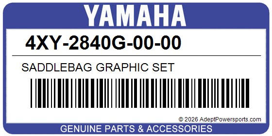 Yamaha 4XY-2840G-00-00 Saddlebag Graphic Set