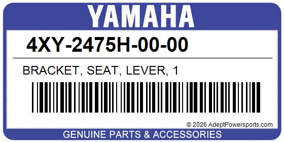 Yamaha 4XY-2475H-00-00 Bracket, Seat, Lever, 1