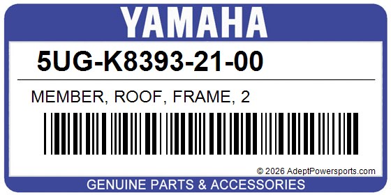 Yamaha 5UG-K8393-21-00 Member, Roof, Frame, 2