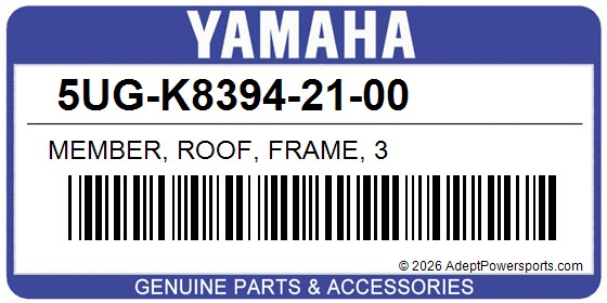 Yamaha 5UG-K8394-21-00 Member, Roof, Frame, 3