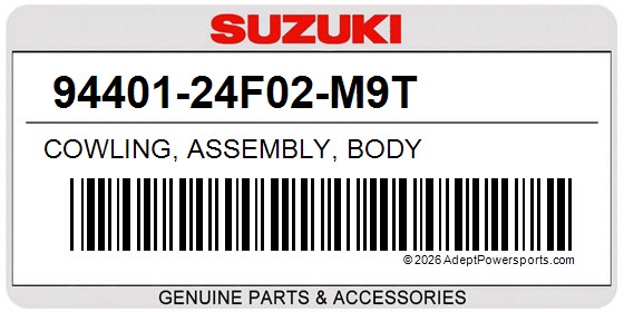 Suzuki 94401-24F02-M9T Cowling, Assembly, Body