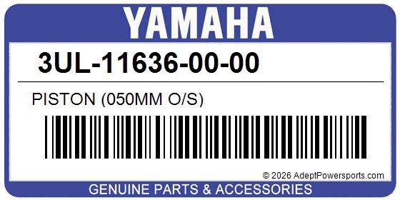 Yamaha 3UL-11636-00-00 Piston (050Mm O/S)