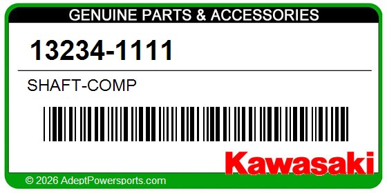 Kawasaki 13234-1111 Shaft-Comp