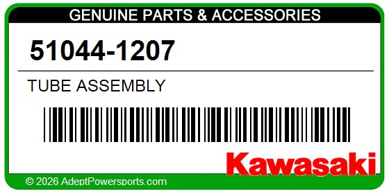 Kawasaki 51044-1207 Tube Assembly
