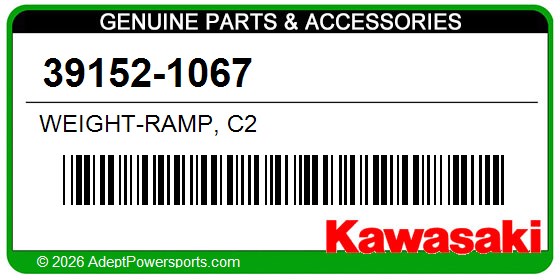 Kawasaki 39152-1067 Weight-Ramp, C2