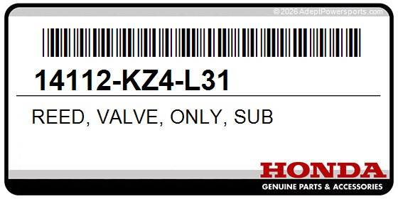 Honda 14112-KZ4-L31 Reed, Valve, Only, Sub