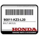 Honda 90011-KZ3-L20 Bolt (8X13.5)