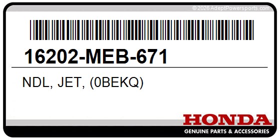 Honda 16202-MEB-671 Ndl, Jet, (0Bekq)