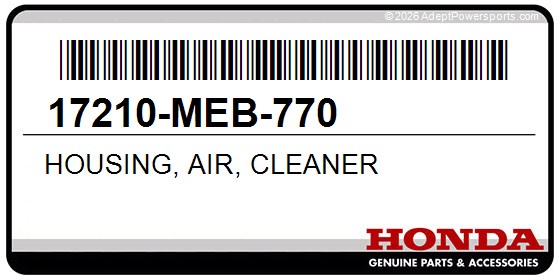 Honda 17210-MEB-770 Housing, Air, Cleaner
