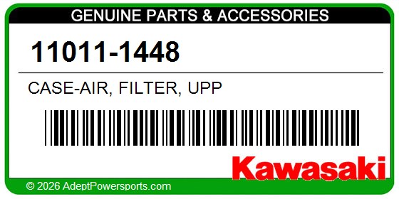 Kawasaki 11011-1448 Case-Air, Filter, Upp