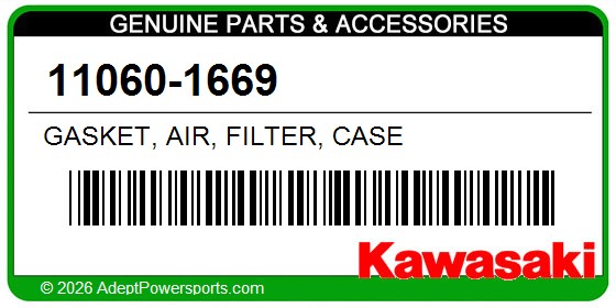 Kawasaki 11060-1669 Gasket, Air, Filter, Case