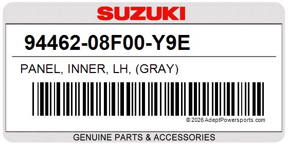 Suzuki 94462-08F00-Y9E Panel, Inner, Lh, (Gray)