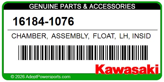 Kawasaki 16184-1076 Chamber, Assembly, Float, Lh, Inside