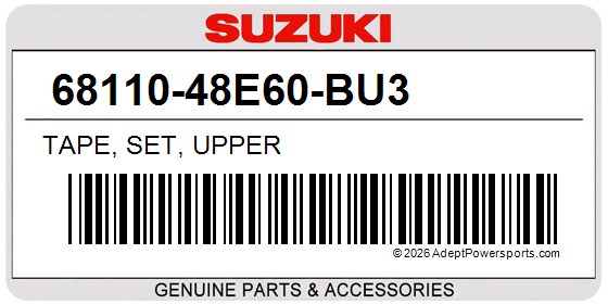 Suzuki 68110-48E60-BU3 Tape, Set, Upper