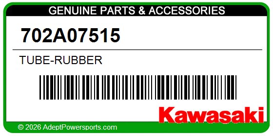 Kawasaki 702A07515 Tube-Rubber