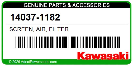 Kawasaki 14037-1182 Screen, Air, Filter