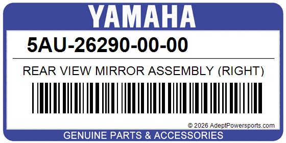 Yamaha 5AU-26290-00-00 Rear View Mirror Assembly (Right)