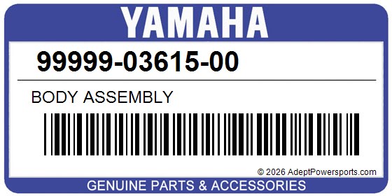 Yamaha 99999-03615-00 Body Assembly