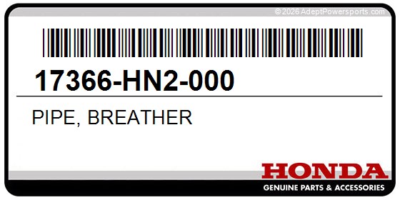 Honda 17366-HN2-000 Pipe, Breather