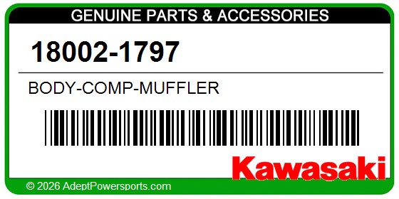 Kawasaki 18002-1797 Body-Comp-Muffler