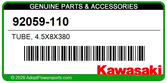 Kawasaki 92059-110 Tube, 4.5X8x380