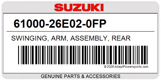 Suzuki 61000-26E02-0FP Swinging, Arm, Assembly, Rear