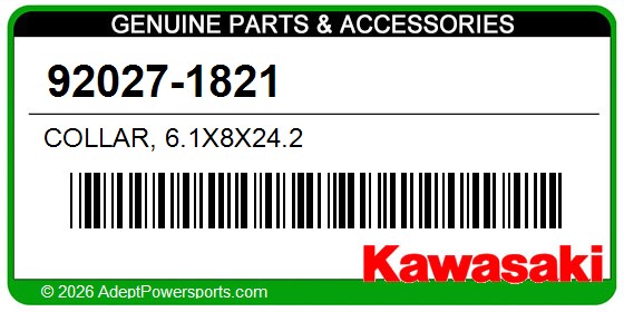Kawasaki 92027-1821 Collar, 6.1X8x24.2