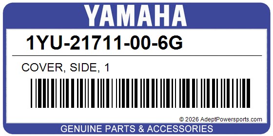 Yamaha 1YU-21711-00-6G Cover, Side, 1