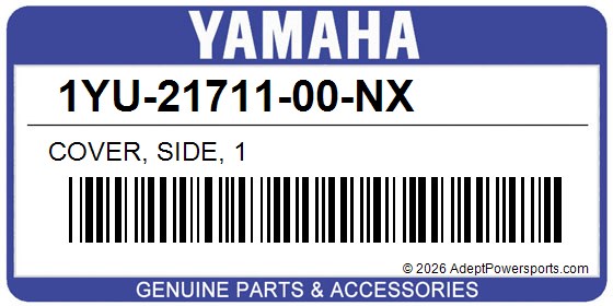 Yamaha 1YU-21711-00-NX Cover, Side, 1