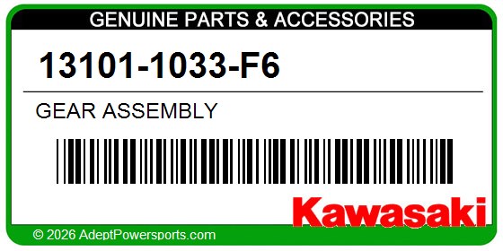 Kawasaki 13101-1033-F6 Gear Assembly