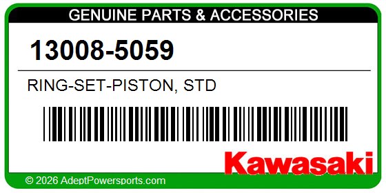 Kawasaki 13008-5059 Ring-Set-Piston, Std