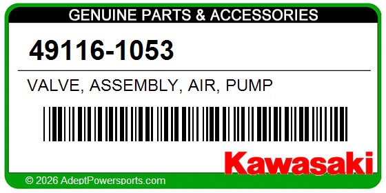 Kawasaki 49116-1053 Valve, Assembly, Air, Pump