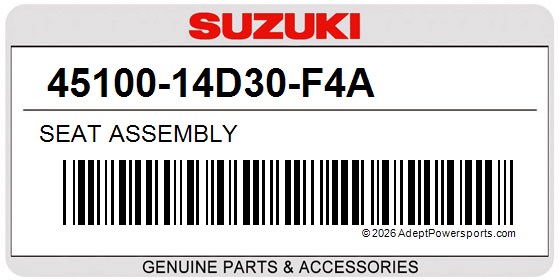 Suzuki 45100-14D30-F4A Seat Assembly
