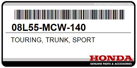 Honda 08L55-MCW-140 Touring, Trunk, Sport