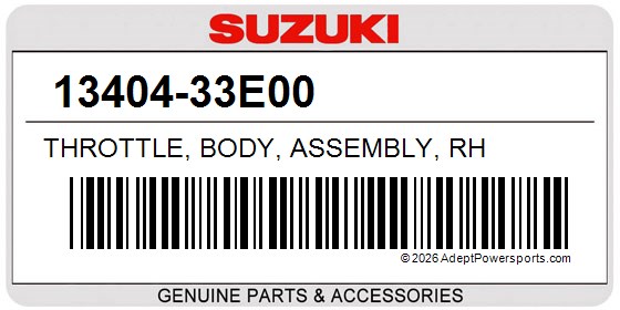 Suzuki 13404-33E00 Throttle, Body, Assembly, Rh