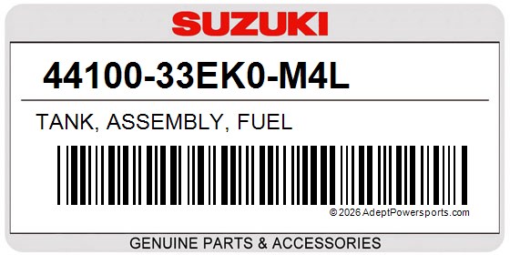 Suzuki 44100-33EK0-M4L Tank, Assembly, Fuel