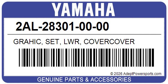 Yamaha 2AL-28301-00-00 Grahic, Set, Lwr, Covercover