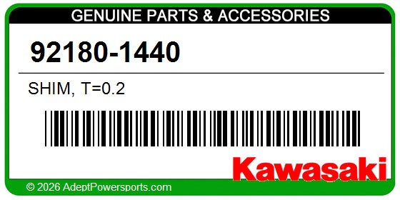 Kawasaki 92180-1440 Shim, T=0.2