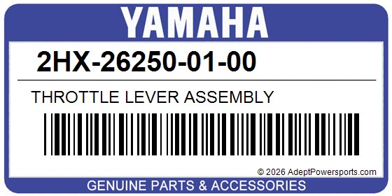 Yamaha 2HX-26250-01-00 Throttle Lever Assembly