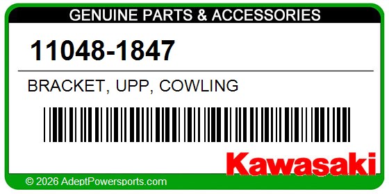 Kawasaki 11048-1847 Bracket, Upp, Cowling
