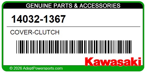 Kawasaki 14032-1367 Cover-Clutch