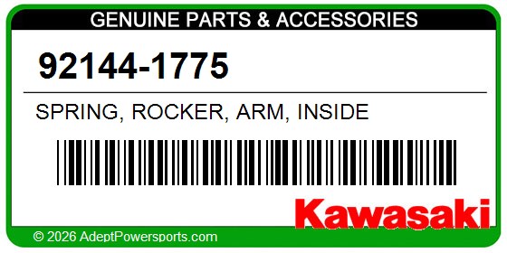 Kawasaki 92144-1775 Spring, Rocker, Arm, Inside